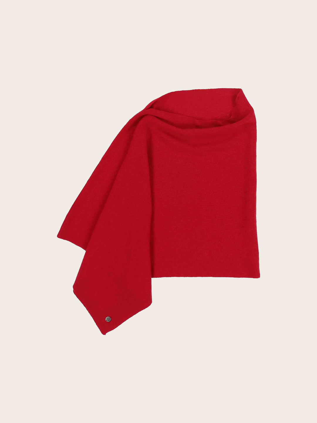 Kurzer, einfarbiger Poncho
