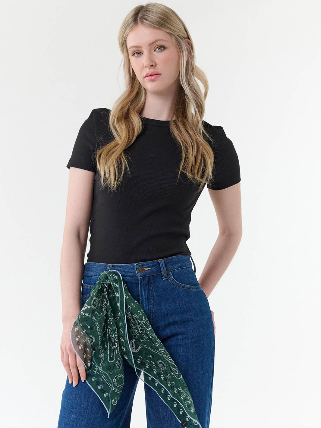 Seidentuch mit Paisley- und Hufeisen-Design 612034