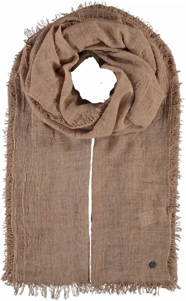 Single-coloured stole in viscose blend