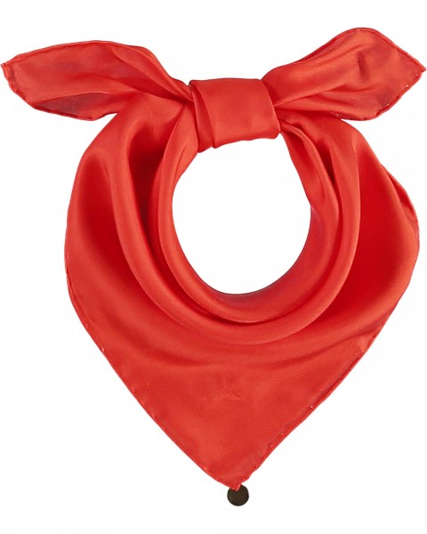 Classic square made of pure silk coral One Size