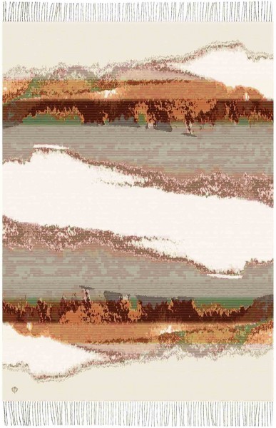 Sustainability Edition - Cashmink-blanket with watercolour-design - Made in Germany camel