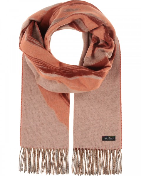 Cashmink-scarf with wave-design