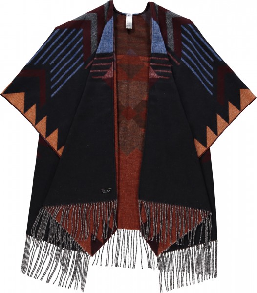 Sustainability Edition - Cashmink-Poncho with fringes - Made in Germany