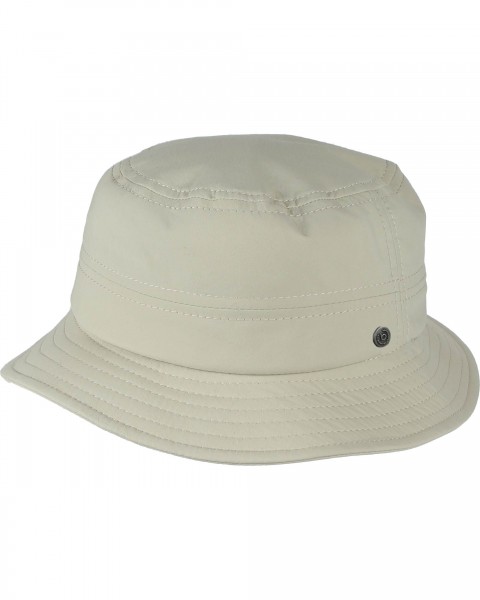 Uni-coloured bucket hat with UV protection 50+ latte 57