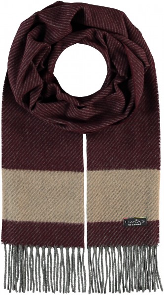 Cashmink®-scarf with highlight stripes - Made in Germany