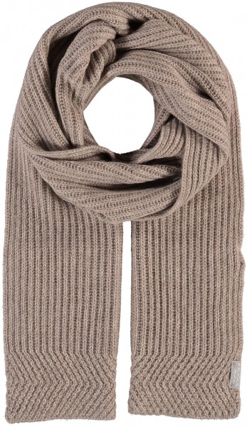 Pure cashmere scarf taupe