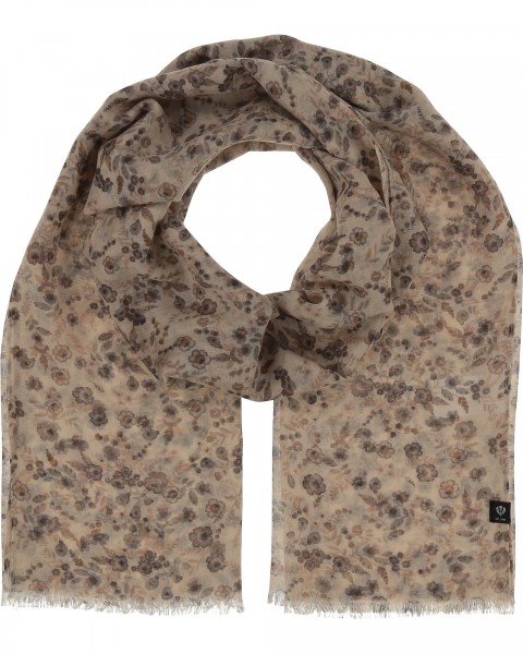 Sustainability Edition - Scarf with flower-design cashew One Size