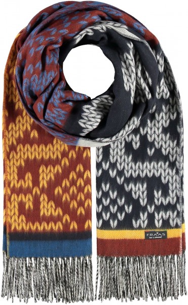 Cashmink® scarf in knitted look - Made in Germany