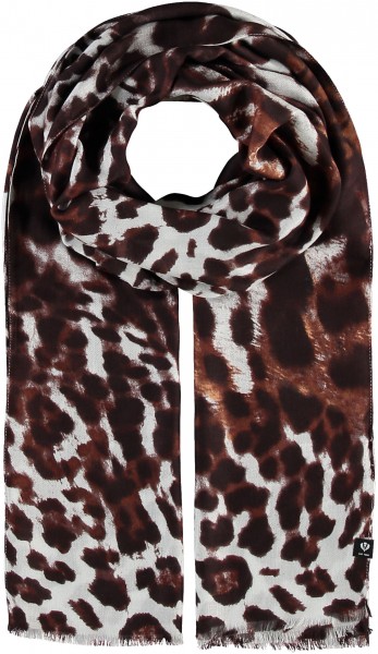 Schal mit Animal-Print - Made in Italy