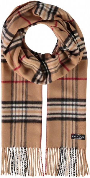 Cashmink scarf with FRAAS Plaid Check - Made in Germany