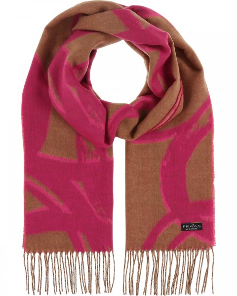 Cashmink-scarf with brushstroke-design