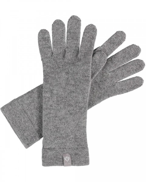 Pure Cashmere Knitted Gloves grey One Size