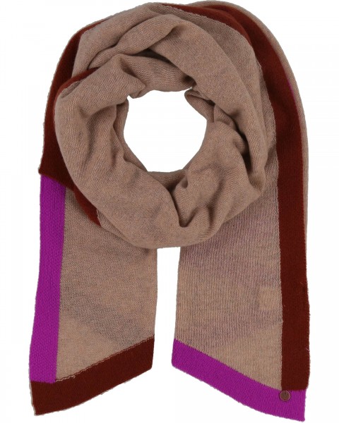 Knitted scarf in pure cashmere