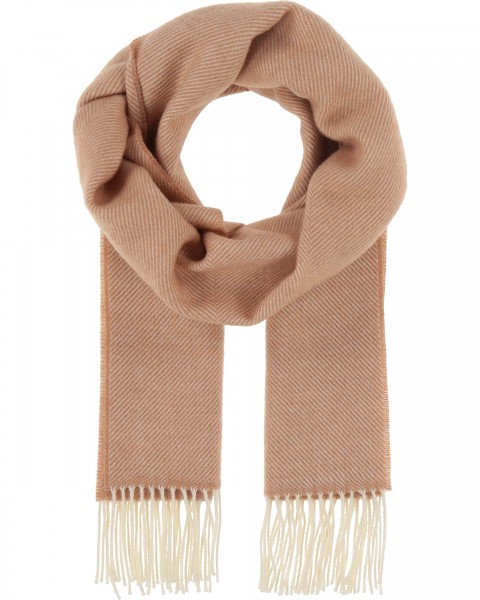 Sustainability Edition - Wool scarf with herringbone-pattern - Made in Germany