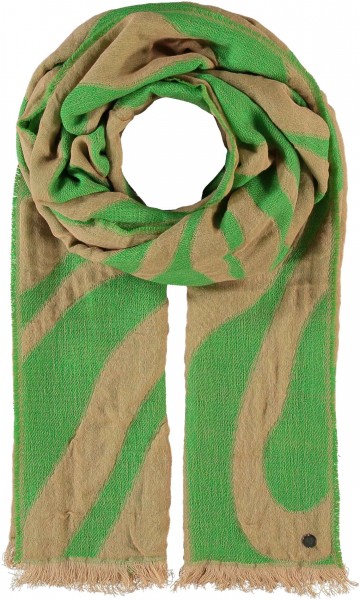 Sustainability Edition - Stole with moiré-effect in cotton blend