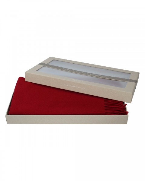 Einfarbiger Kaschmir-Schal in Geschenkbox