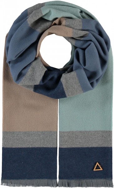 Scarf in cotton blend - Archive Edition inspired by Bauhaus light turquoise