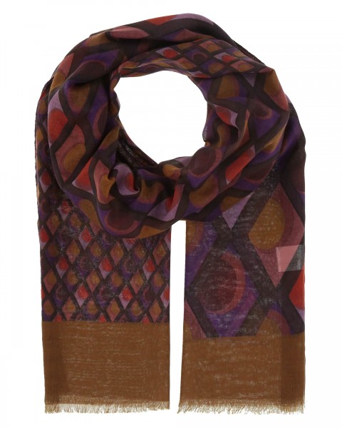 Sustainability Edition - Scarf with geometric patterns
