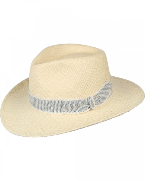 Panama hat with woven hatband