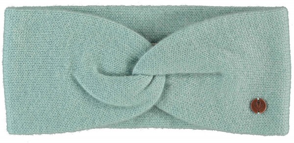Pure cashmere knit headband powder mint One Size