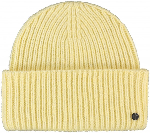 Rib knit hat in wool blend