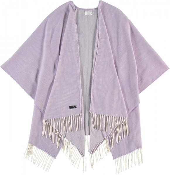 Sustainability Edition - Einfarbiger Poncho - Made in Germany lavender