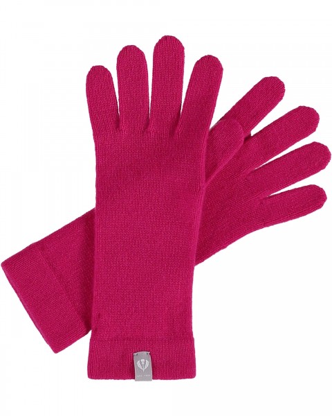 Pure Cashmere Knitted Gloves pink One Size