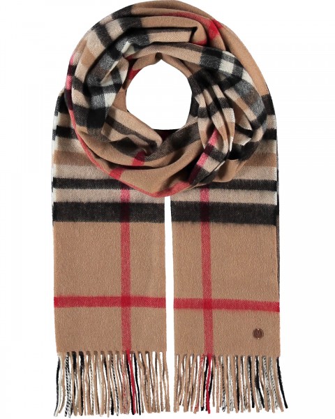 Cashmere scarf with FRAAS Plaid
