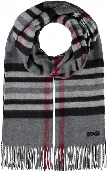 Cashmink® Scarf - The FRAAS Plaid - Made in Germany grey