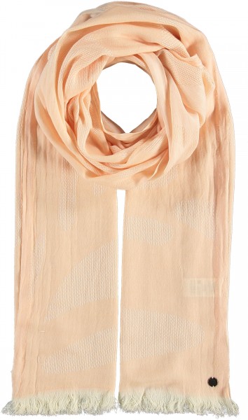 Sustainability Edition - Stola mit Ton-in-Ton Muster peach pearl
