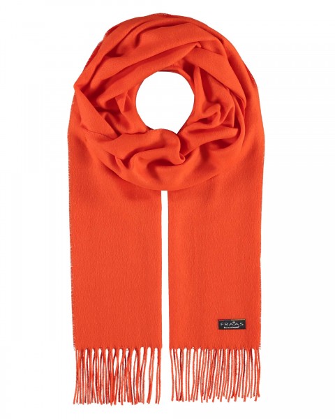 Unicoloured Cashmink scarf - Made in Germany cyber orange One Size