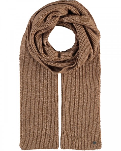 Sustainability Edition - Ribbed knitted scarf camel One Size