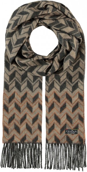 Cashmink®-Scarf with 3D-design - Made in Germany camel