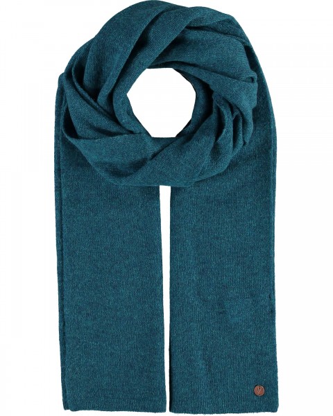 Pure cashmere scarf petrol One Size