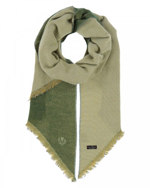 Sustainability Edition - Two-tone Cashmink-scarf with bias cut - Made in Germany