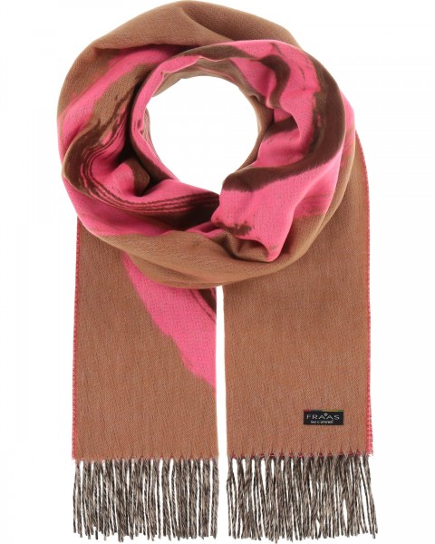 Cashmink-scarf with wave-design