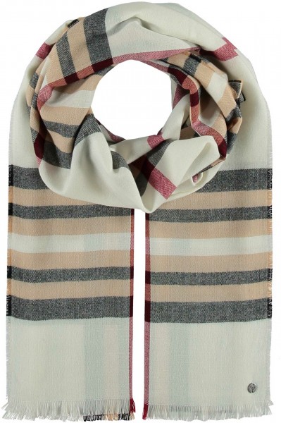 Acrylic stole - The FRAAS Plaid - Made in Germany off white