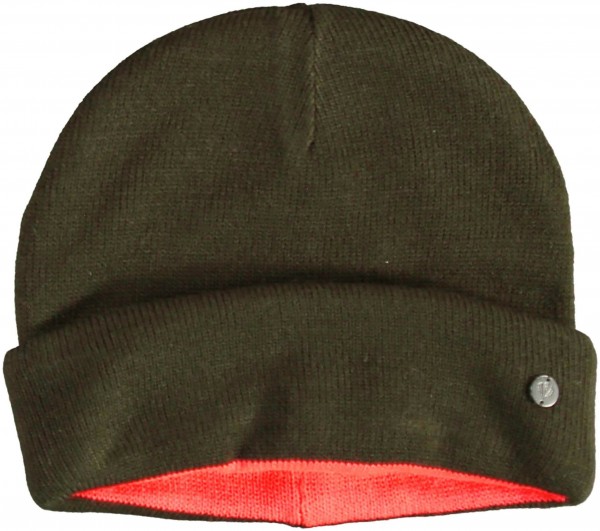 Bicoloured knitted cap