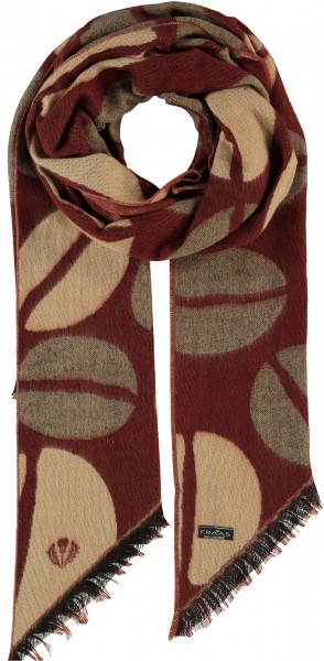 Sustainability Edition - Cashmink-scarf with coffee bean design - Made in Germany