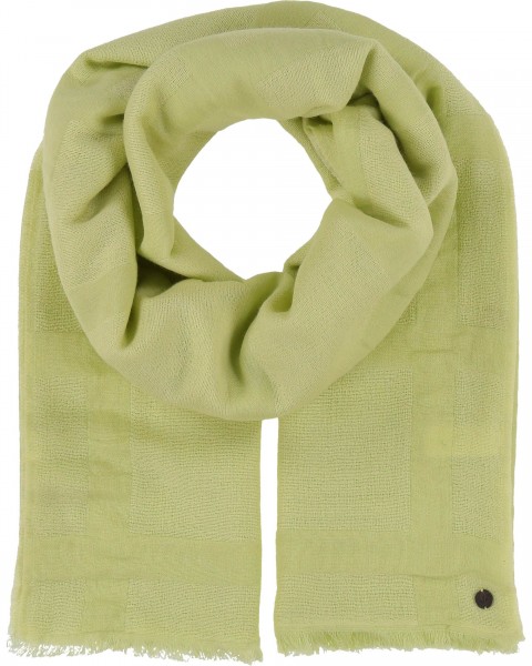 Sustainability Edition - Stole with xl-check in wool blend wassabi One Size