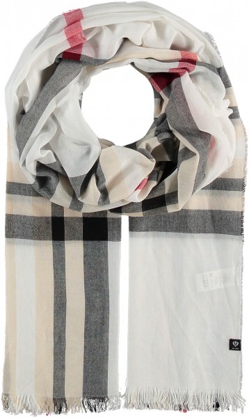 Sustainability Edition - Light stole with FRAAS Plaid white