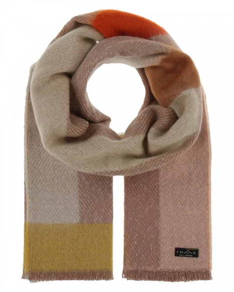 Sustainability Edition - Cashmink-stole with block stripes - Made in Germany peachy One Size