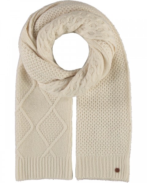 Chunky knit stole in cashmere blend