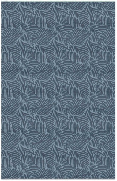 Sustainability Edition - Blanket with leaf-design - Made in Germany navy