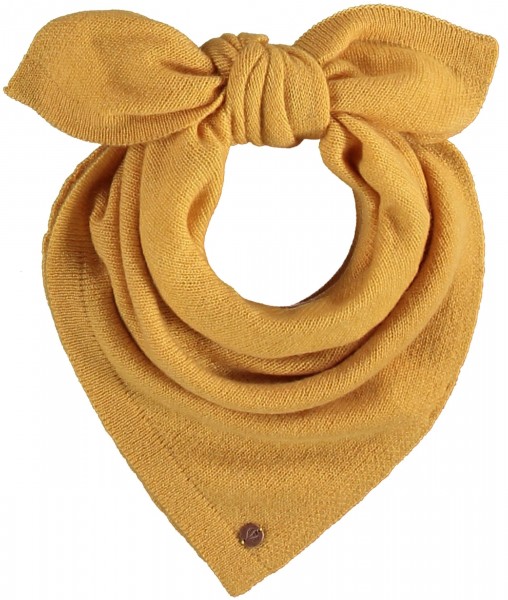 Knitted bandana in pure cashmere Honey