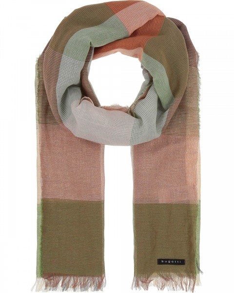 Lightweight scarf with block check