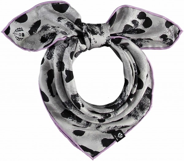 Nicki scarf of pure silk with animal print