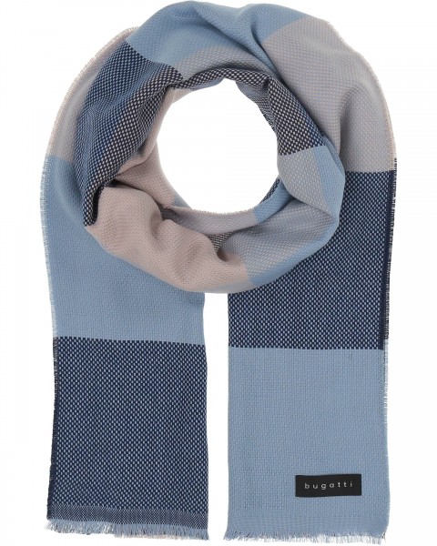 Schal mit Karo-Design aus Baumwolle navy OneSize