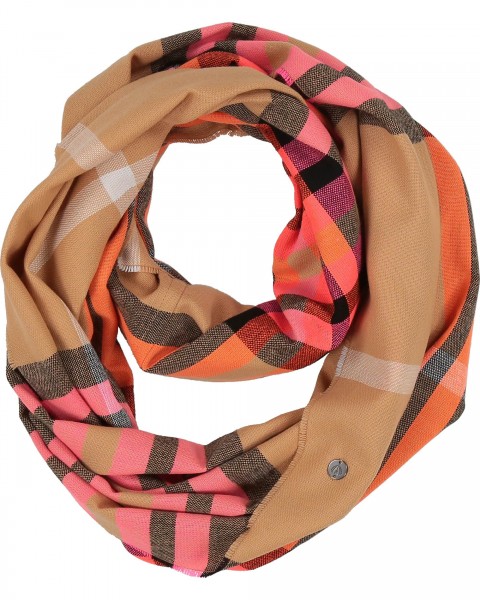 Loop with FRAAS Plaid - Made in Germany camel One Size