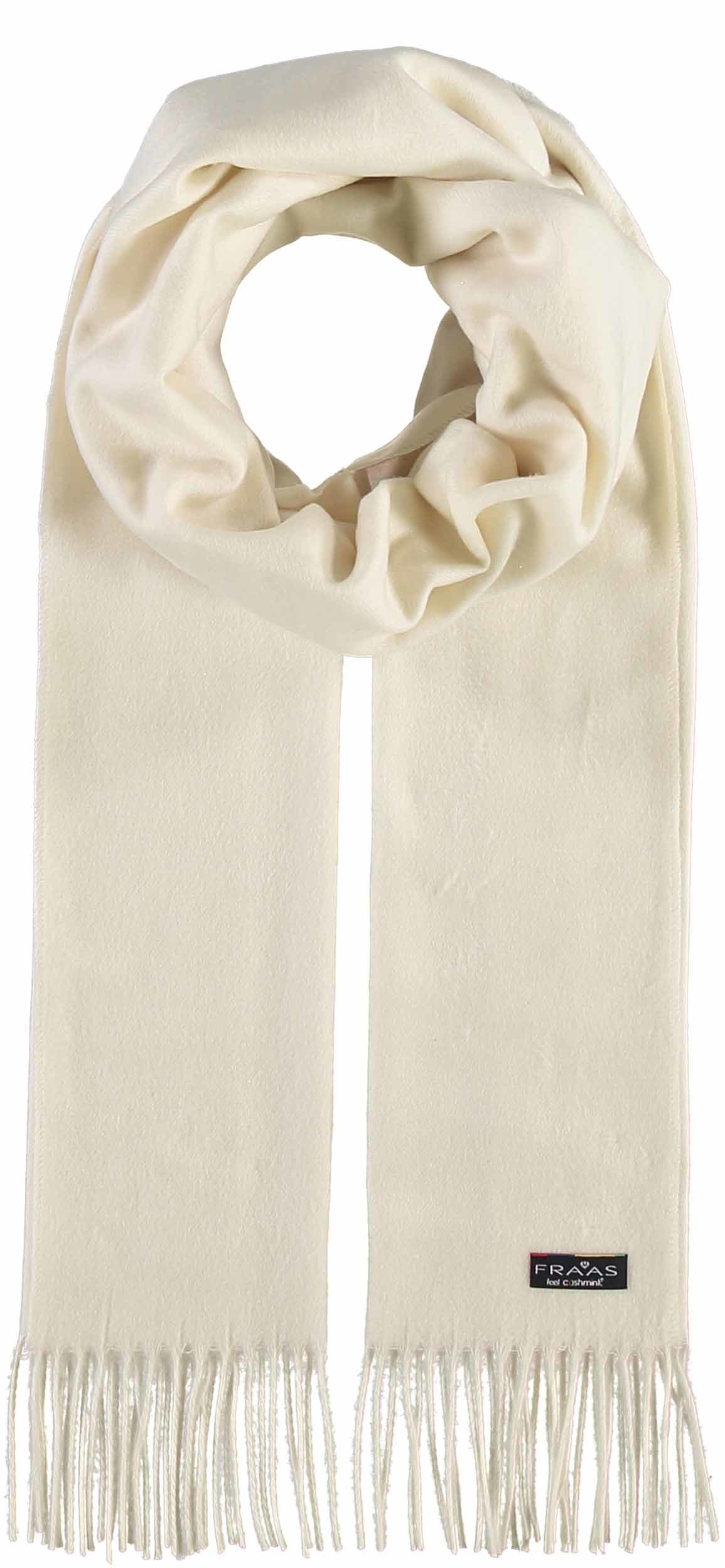 35 x 200 cm Perfekt für den Winter Made in Germany FRAAS Cashmink® Schal für Damen & Herren Schal mit Fransen in Uni-Farben Weicher als Kaschmir 
